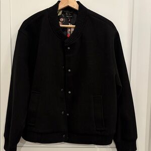 NWT Well Worn Black Bomber Jacket